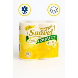 Carta Igienica 3 Veli Suavel | Pura Cellulosa Morbida, Profumata e Conveniente