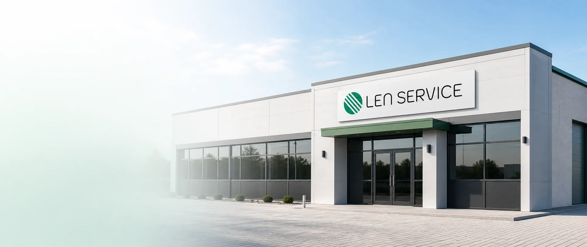 Sede LEN SERVICE con insegna aziendale