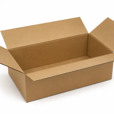 Scatole di cartone singola onda avana — Dimensioni: Scatola Cartone Singola Onda Avana 38x33x13 cm